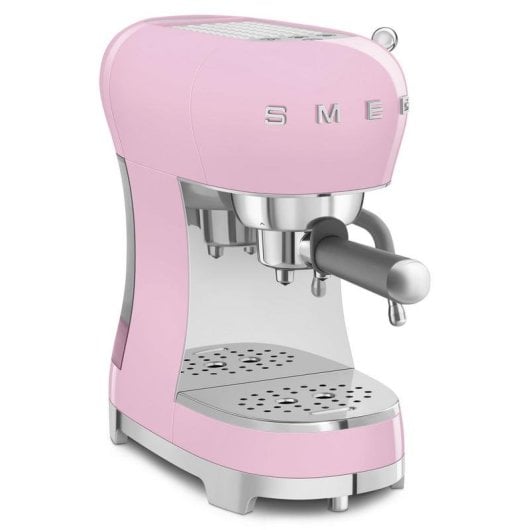 Cafetera Espresso Smeg ECF02PKEU 1,1 L 15 bars rose avec mousseur à lait