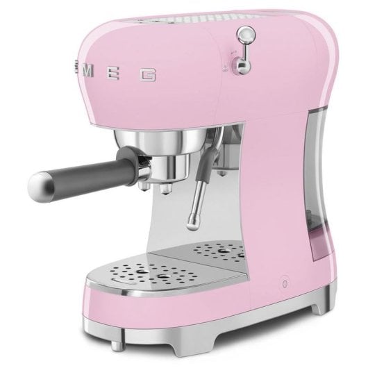 Cafetera Espresso Smeg ECF02PKEU 1,1 L 15 bars rose avec mousseur à lait