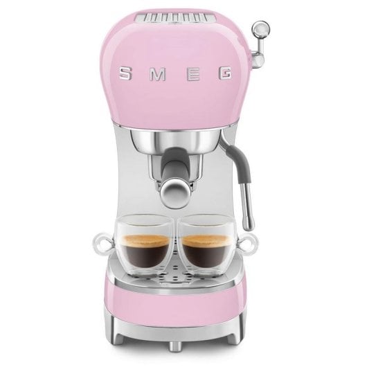 Cafetera Espresso Smeg ECF02PKEU 1,1 L 15 bars rose avec mousseur à lait