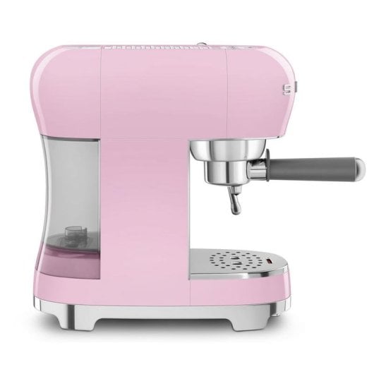 Cafetera Espresso Smeg ECF02PKEU 1,1 L 15 bars rose avec mousseur à lait