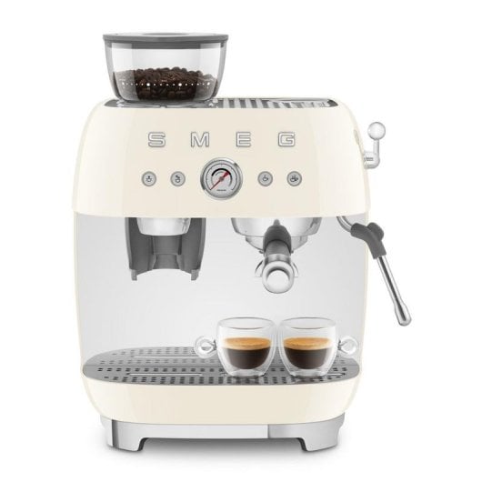 Kaffeemaschine Espresso Smeg EGF03CREU 2,4L 15 bar mit Milchsystem und Mahlwerk