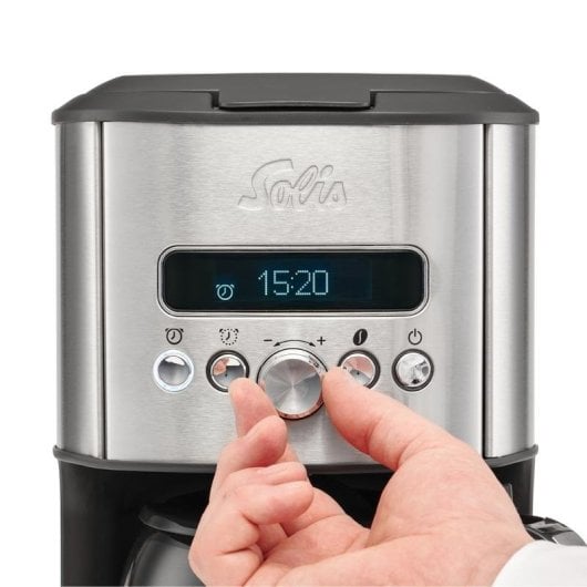Cafeteira Semi-Automática Solis Aroma Brewer 1,7L Aço Temporizador e Multicápsulas