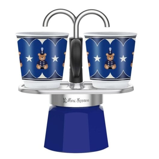 Espressokocher Bialetti 0005349 2 Tassen Aluminium Schwarz Blau