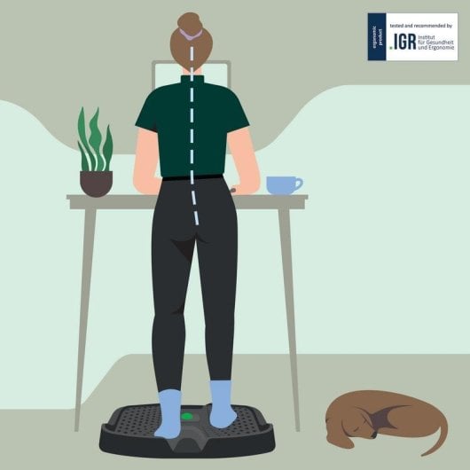 Alfombrilla Antifatiga Leitz 53730089 Rectangular Negro Poliuretano 605 x 681 mm