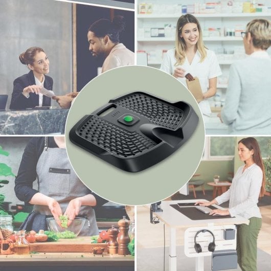 Alfombrilla Antifatiga Leitz 53730089 Rectangular Negro Poliuretano 605 x 681 mm