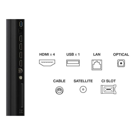 TV TCL QD-Mini LED 55C69K 55" 4K Smart TV AirPlay Dolby Atmos