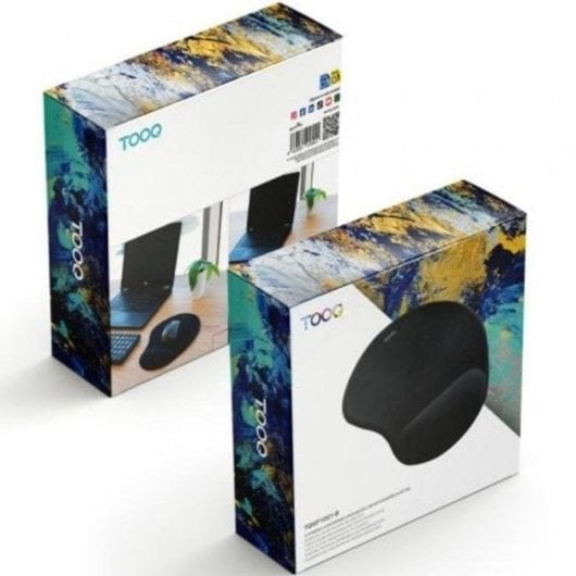 Mauspad TooQ TQMP1001-B ergonomisch Gel Handgelenkauflage rutschfeste Basis