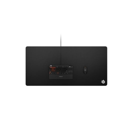 Alfombrinha Steelseries QcK 3XL Preto Superfície Monocromática 1220x590 mm Base Antiderrapante