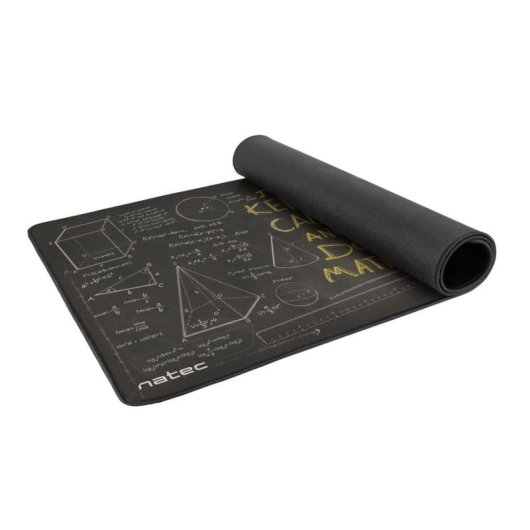 Tapis de souris Natec Maths 400x800 mm imperméable noir blanc jaune