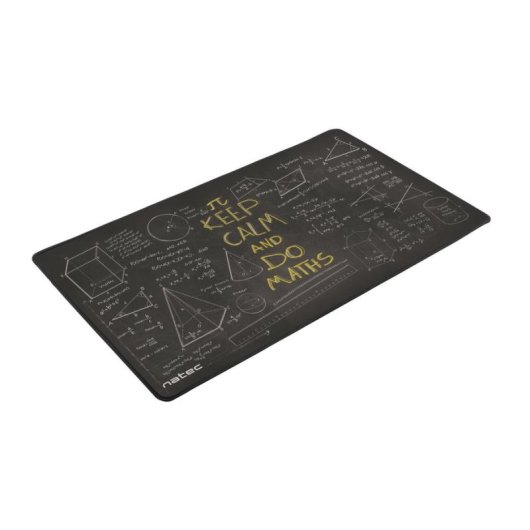 Tapis de souris Natec Maths 400x800 mm imperméable noir blanc jaune