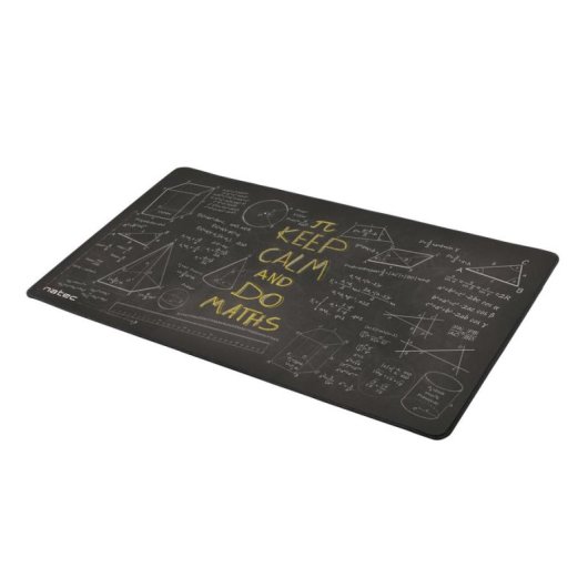 Tapis de souris Natec Maths 400x800 mm imperméable noir blanc jaune