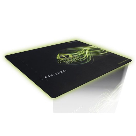 Tappetino per mouse Keep Out R4 450x370mm Superficie tessile Ergonomico Nero Verde