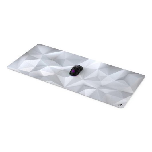 Tapis de souris ENDORFY Crystal Onyx White XL antidérapant bord renforcé