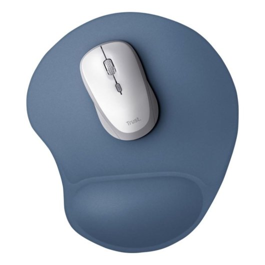 Mauspad Trust 26011 Gel Handgelenkauflage Blau Ergonomisch Rutschfest