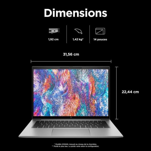 Portable HP ZBook Firefly G11 A 14" AMD Ryzen 7 8840HS 32GB 1TB SSD Radeon 780M Windows 11 Pro
