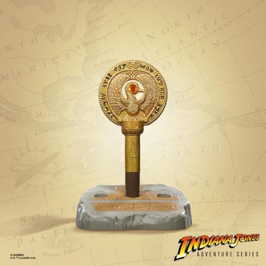 Figure Hasbro Indiana Jones Staff of Ra Headpiece Effets lumineux Multicolore