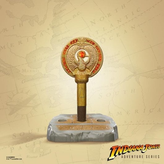 Figure Hasbro Indiana Jones Staff of Ra Headpiece Effets lumineux Multicolore
