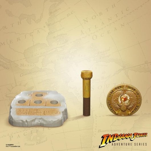 Figure Hasbro Indiana Jones Staff of Ra Headpiece Effets lumineux Multicolore