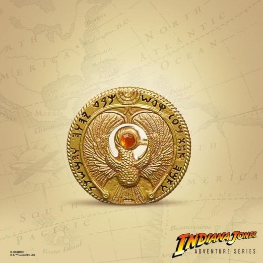 Figure Hasbro Indiana Jones Staff of Ra Headpiece Effets lumineux Multicolore