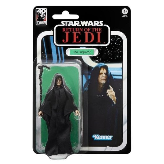 Figura Hasbro Star Wars The Black Series Palpatine articulada 15 cm com acessório