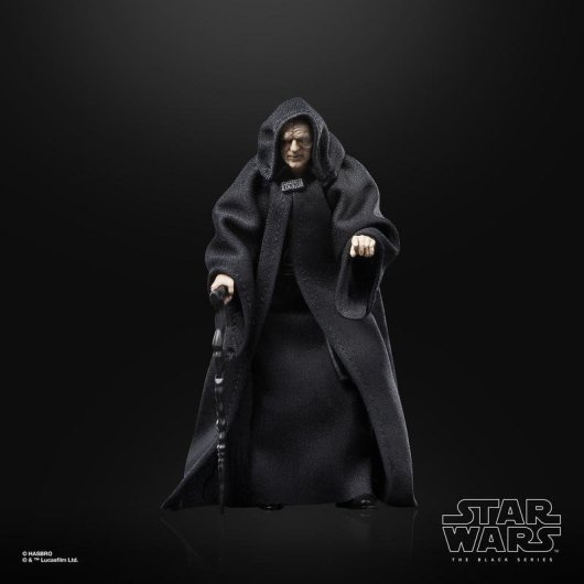 Figura Hasbro Star Wars The Black Series Palpatine articulada 15 cm com acessório