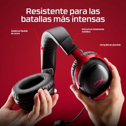 Auriculares HyperX Cloud III S Wireless Bluetooth Gaming, até 120h, microfone destacável, brancos