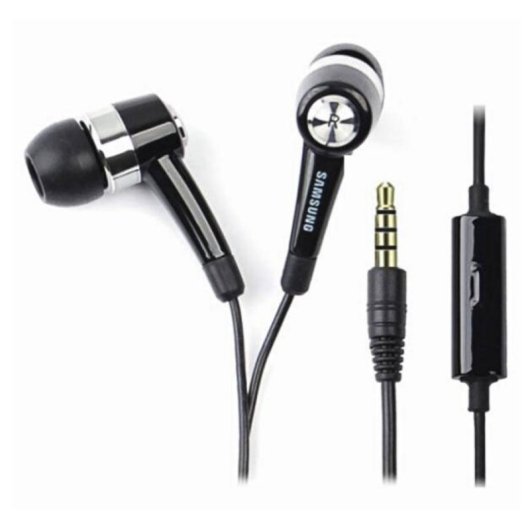 Auriculares Samsung EHS64AVFBECSTD con cable 3,5 mm In-Ear micrófono negros