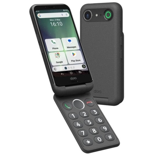 Doro Aurora A20 4 Go 64 Go 4,5" IPS 4G Double SIM NFC IP54 Android 14 Graphite