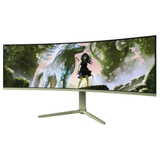 Écran PC Arozzi Nova 49" DQHD 165Hz VA incurvé USB-C HDR Vert