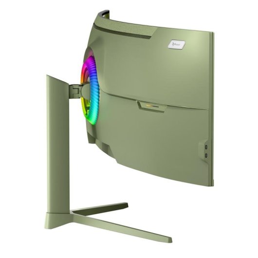 Monitor Arozzi Nova 49 Curved 49" Dual QHD 165Hz VA Curvo Verde, 4ms, Altifalantes