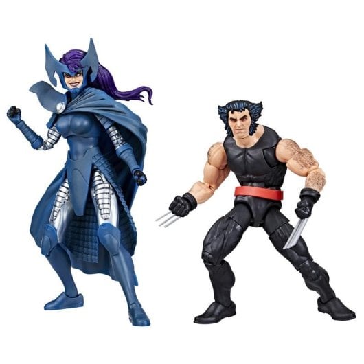 Figurine Hasbro Marvel Wolverine and Psylocke Multicolore Set 2 Pièces Accessoires