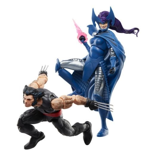Figurine Hasbro Marvel Wolverine and Psylocke Multicolore Set 2 Pièces Accessoires