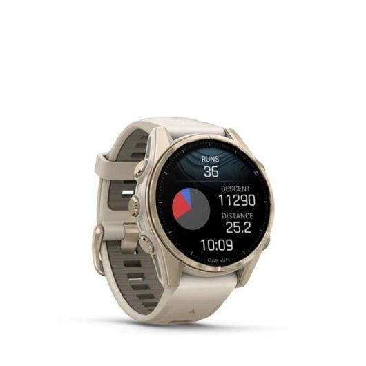 Garmin fenix 8 Bluetooth GPS WiFi 43mm AMOLED Ouro Cinza Tamanho único Resistente à água 40m