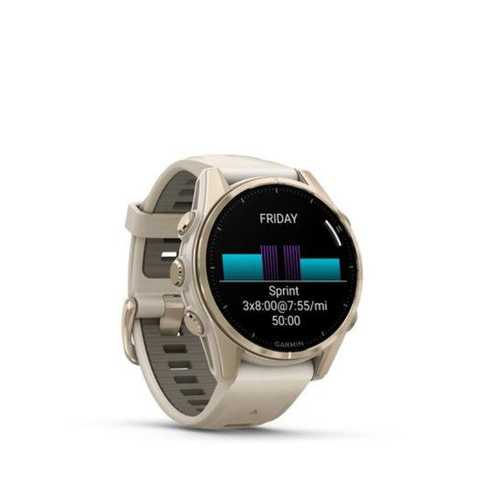 Garmin fenix 8 Bluetooth GPS WiFi 43mm AMOLED Ouro Cinza Tamanho único Resistente à água 40m