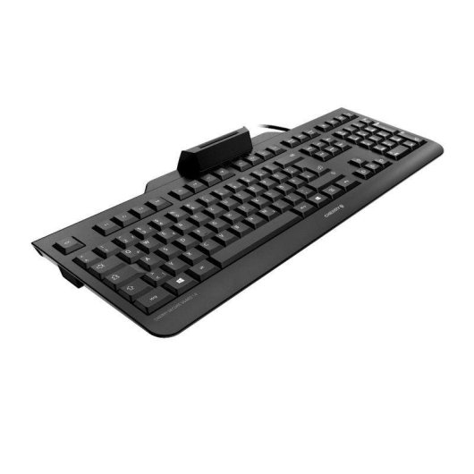 Teclado CHERRY JK-A0400FR-2 mecânico Layout FR AZERTY com leitor de cartões
