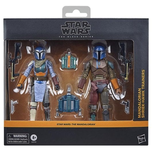 Figurine Hasbro Star Wars The Black Series Mandalorian Shriek-Hawk Trainers 2 pièces pack accessoires