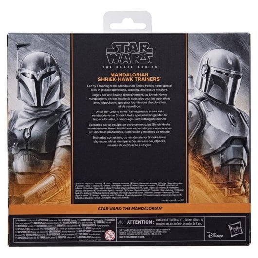 Figurine Hasbro Star Wars The Black Series Mandalorian Shriek-Hawk Trainers 2 pièces pack accessoires