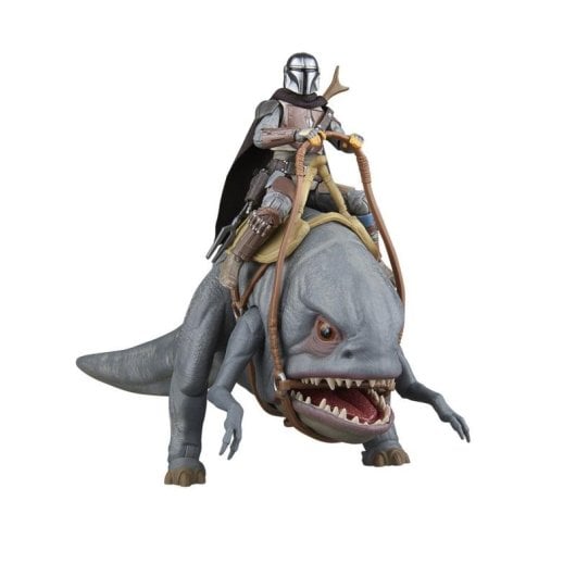 Figura de juguete Hasbro Star Wars The Vintage Collection Blurrg y The Mandalorian pack multicolor