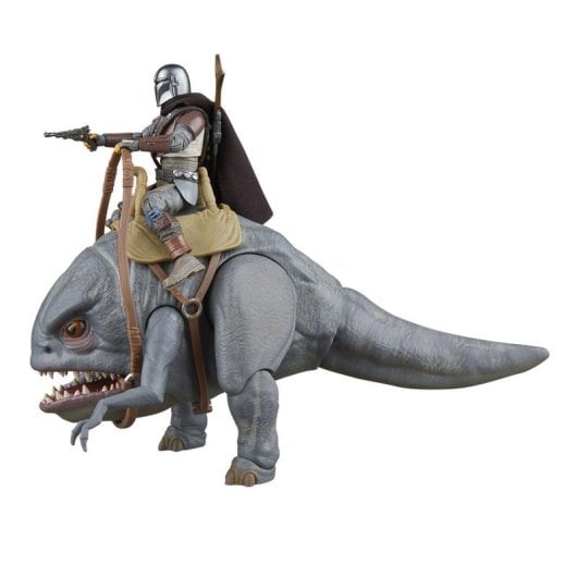 Figura de juguete Hasbro Star Wars The Vintage Collection Blurrg y The Mandalorian pack multicolor