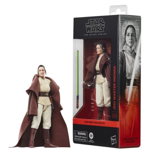 Figura de Juguete Hasbro Star Wars The Black Series Jedi Master Indara Multicolor