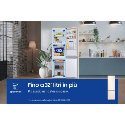 Réfrigérateur combiné Samsung RB38C603DEL No Frost 203 cm 390 L D Sable WiFi