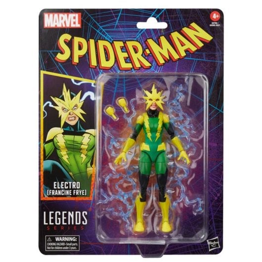 Figur Hasbro Marvel Legends Electro (Francine Frye) beweglich Multicolor