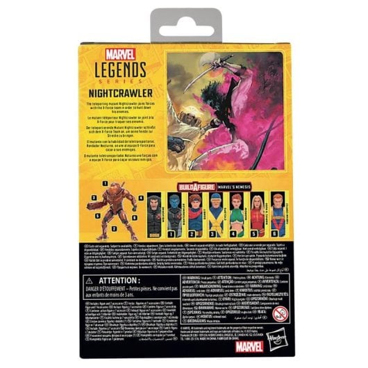 Actionfigur Hasbro Marvel Legends Nightcrawler Multicolor Bewegliche Gelenke