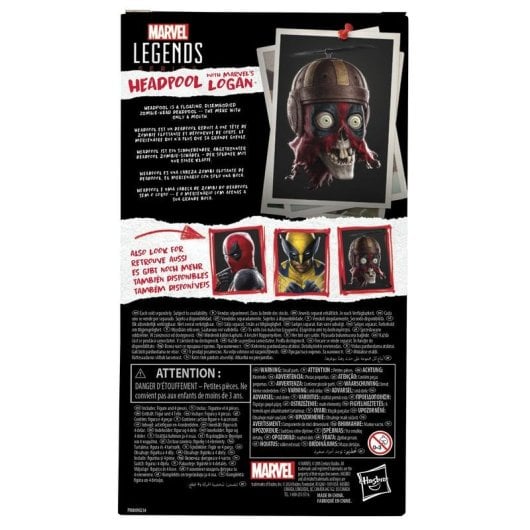 Figurine Hasbro Marvel Legends Series Headpool & Logan Multicolore Accessoires