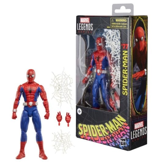 Actionfigur Hasbro Marvel Legends Series Spider-Man '77 mit Zubehör Multicolor