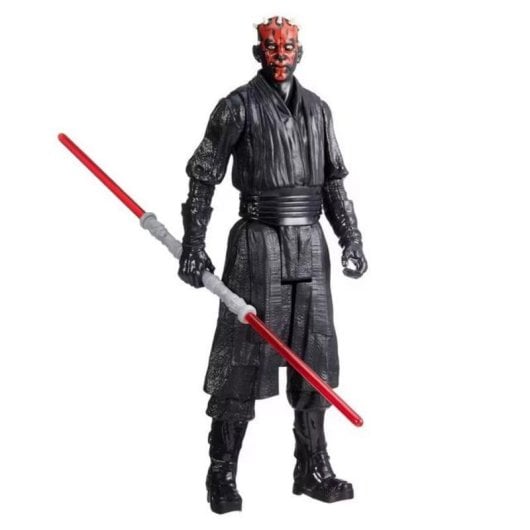 Figure de jouet Hasbro Star Wars Titan Hero Series Darth Maul noir rouge 30 cm