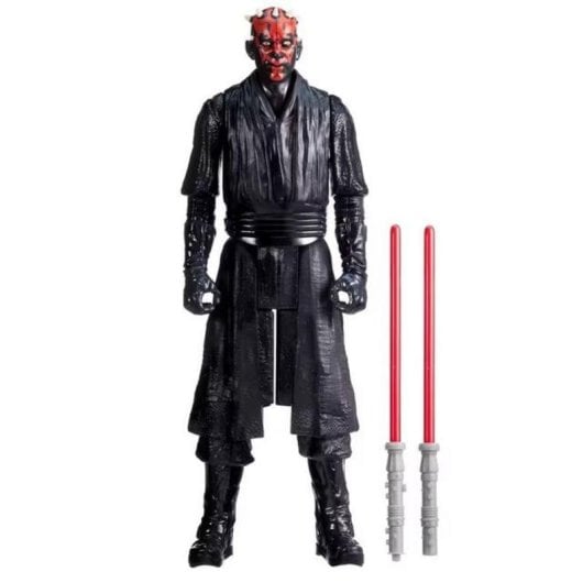 Figure de jouet Hasbro Star Wars Titan Hero Series Darth Maul noir rouge 30 cm