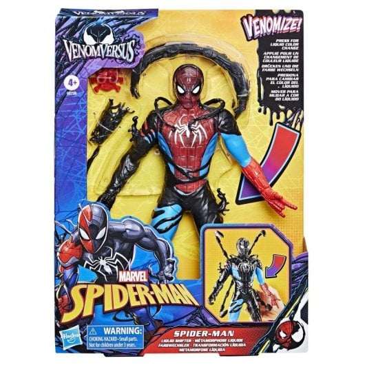 Figure de Jouet Hasbro Marvel Spider-Man VenomVersus Spider-Man, 28 cm, 6 Accessoires