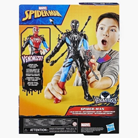 Figure de Jouet Hasbro Marvel Spider-Man VenomVersus Spider-Man, 28 cm, 6 Accessoires