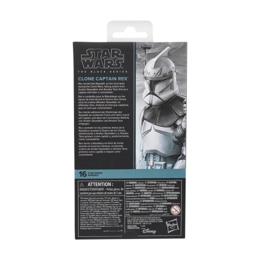 Figur Hasbro Star Wars The Black Series Clone Capitaine Rex Multicolor Zubehör